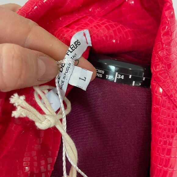 LA FILLE DES FLEURS Jacket Size L Coated Reptile Pattern Made in Italy - Picture 6 of 10